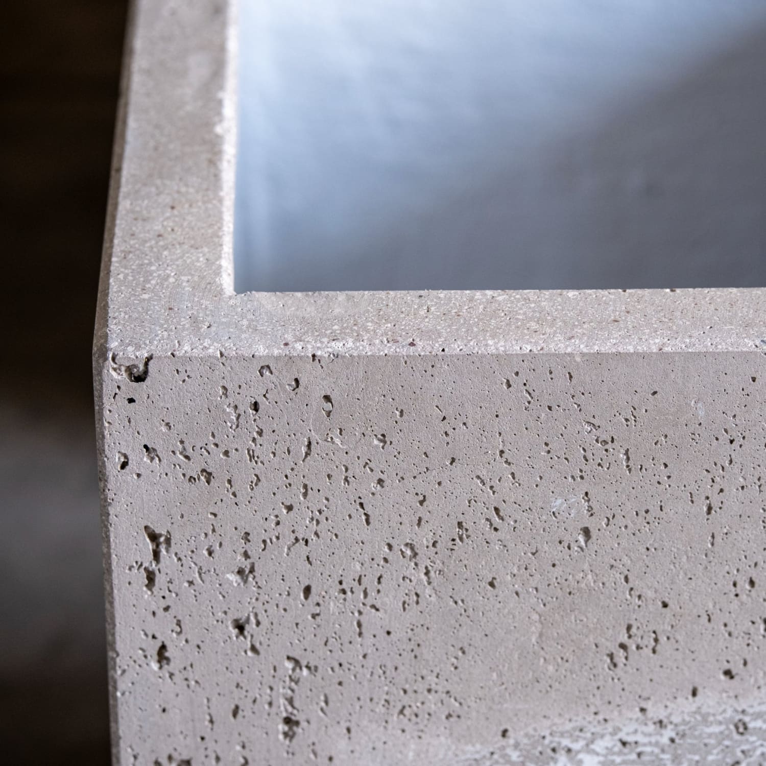 Cubrosa | Set Of 4 - Truffle – Concrete Square Planters Set – Cube Plant Pots Nest-1