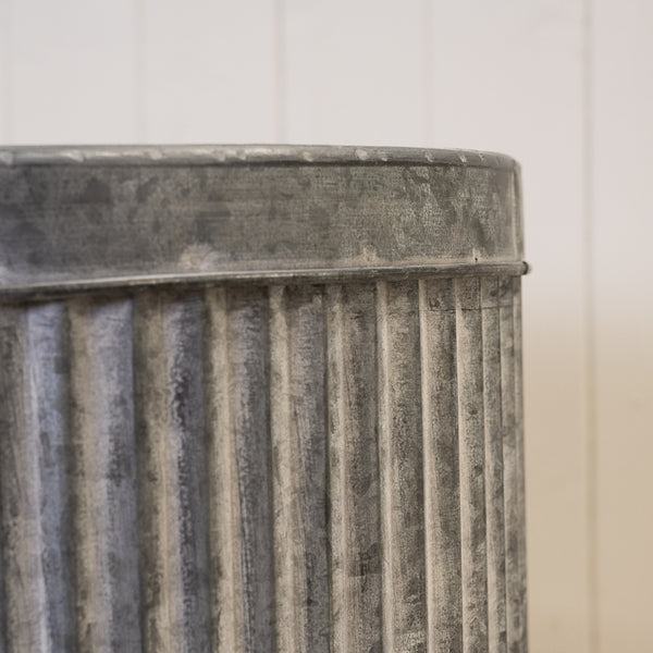 Set of 3 Ribbed Oval Plant Pots-3